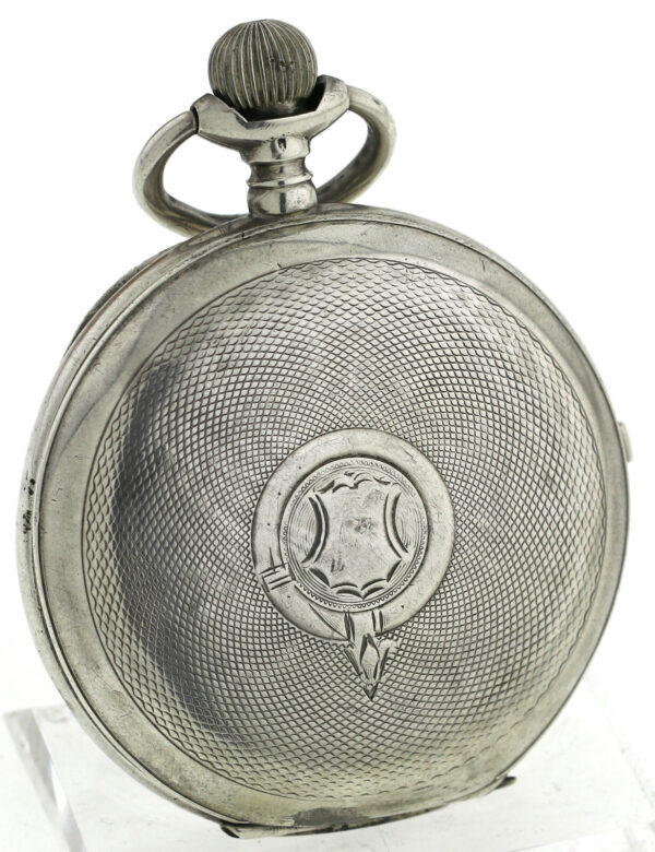 ¼ Repetition 1 Hammer 875 Silber Herren Taschenuhr Savonette 3 Deckel  52mm 103g – Bild 3