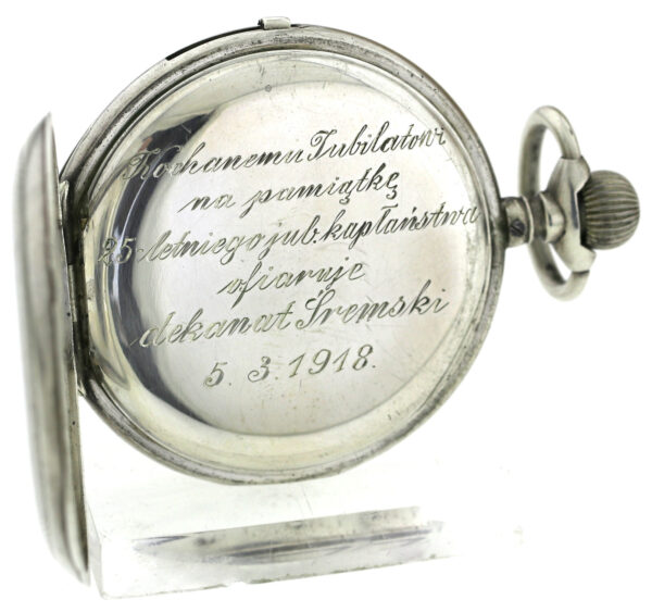 ¼ Repetition 1 Hammer 875 Silber Herren Taschenuhr Savonette 3 Deckel  52mm 103g – Bild 8