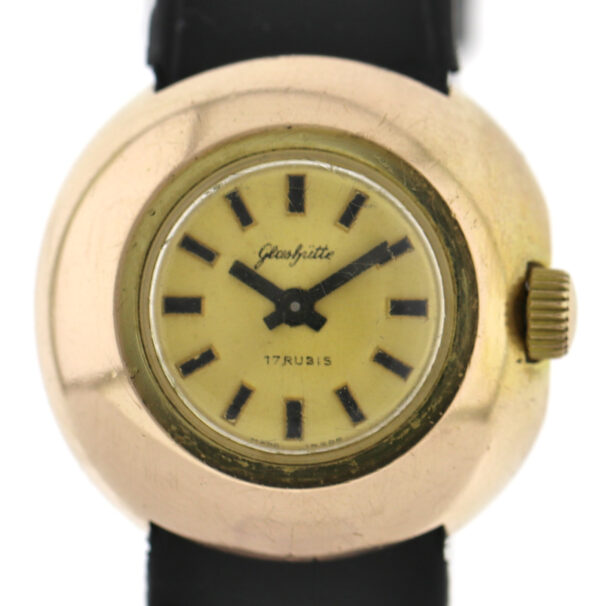 GUB Glashütte Jumbo Vintage Damenuhr 70er Kal. 9-20 Ø 29mm Handaufzug – Bild 2