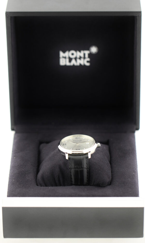 Montblanc Tradition Herren Uhr Edelstahl Automatic Ø40mm Ref.127769-7542 Fullset – Bild 9