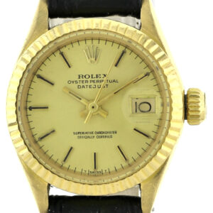 Rolex Oyster Perpetual Datejust Automatik Damenuhr Ref. 6917  26 mm 750/18k Gold