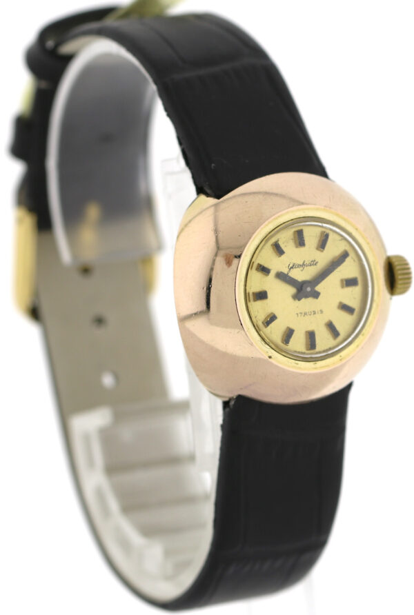 GUB Glashütte Jumbo Vintage Damenuhr 70er Kal. 9-20 Ø 29mm Handaufzug – Bild 5