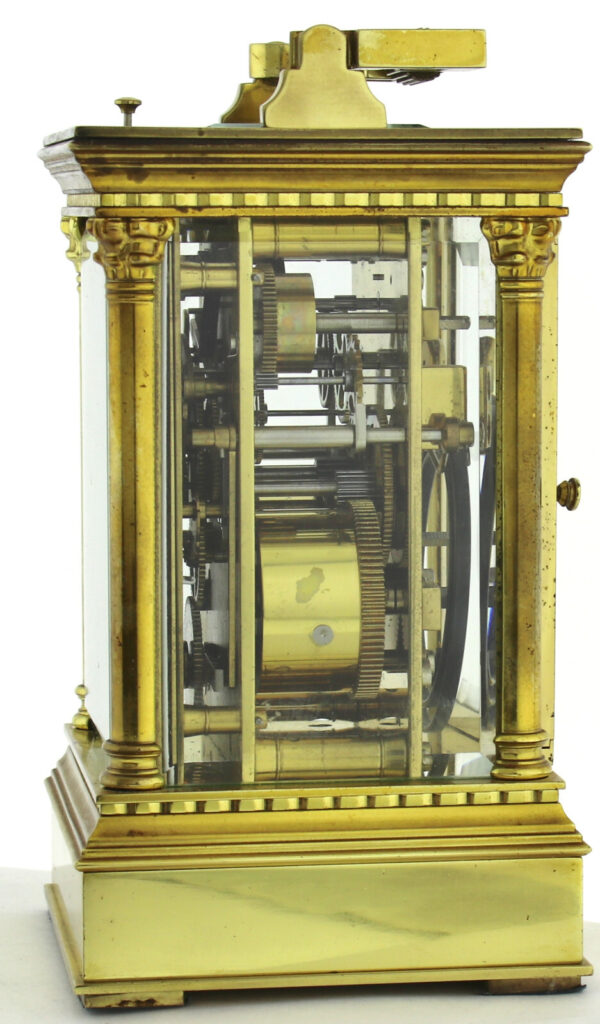 L’Epée 1839 Reiseuhr Carriage Clock Tischuhr Frankreich ½h Schlagwerk Repetition – Bild 5
