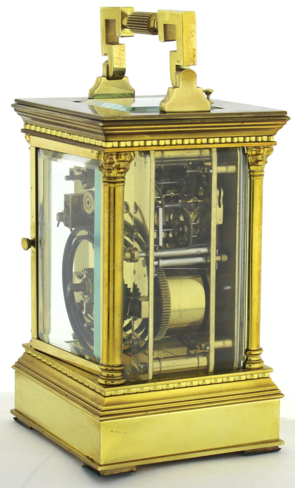 L’Epée 1839 Reiseuhr Carriage Clock Tischuhr Frankreich ½h Schlagwerk Repetition – Bild 7