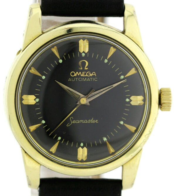 Omega Black Beauty Goldhaube Vintageuhr Automatic Ref.2846-2848 Kal.501 aus 1958