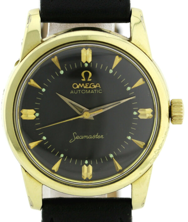 Omega Black Beauty Goldhaube Vintageuhr Automatic Ref.2846-2848 Kal.501 aus 1958 – Bild 2