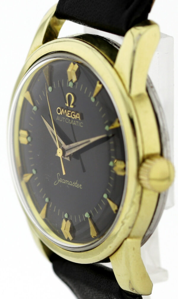 Omega Black Beauty Goldhaube Vintageuhr Automatic Ref.2846-2848 Kal.501 aus 1958 – Bild 5