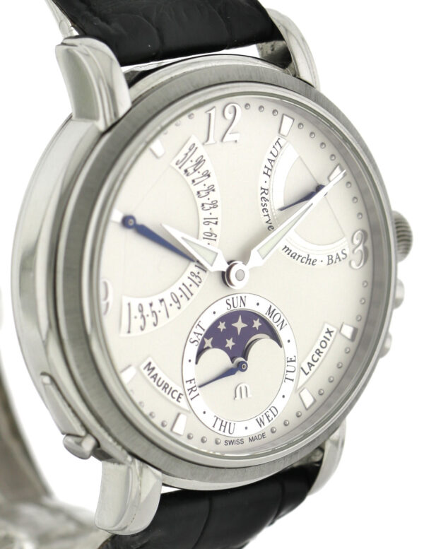 Maurice Lacroix Masterpiece retrograde Calendrier Moonphase Ref. MP 7078  43,5mm – Bild 5