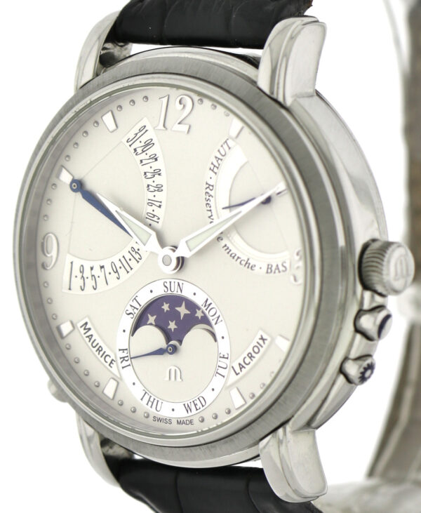 Maurice Lacroix Masterpiece retrograde Calendrier Moonphase Ref. MP 7078  43,5mm – Bild 6