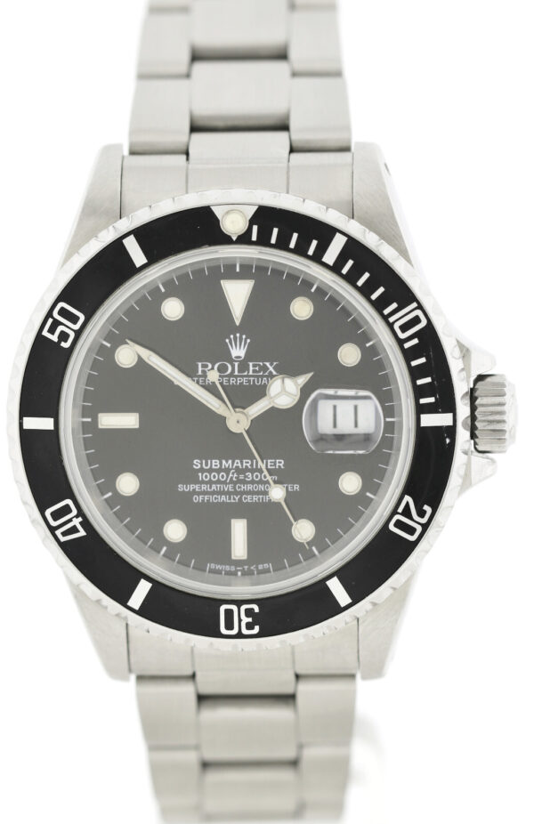 Rolex Submariner Oyster Date Automatik Herrenuhr Ref. 16610 Edelstahl aus 1995 – Bild 2
