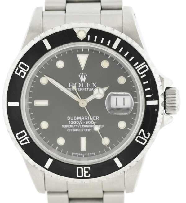 Rolex Submariner Oyster Date Automatik Herrenuhr Ref. 16610 Edelstahl aus 1995 – Bild 3