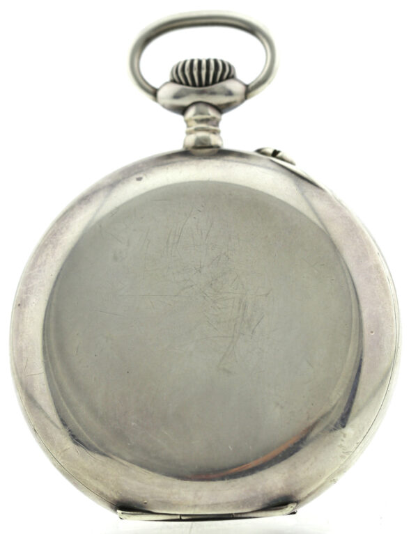 J. Assmann Glashütte i/Sa  seltene  Herren-Taschenuhr 900er Silber 51,5mm 99,8g – Bild 5