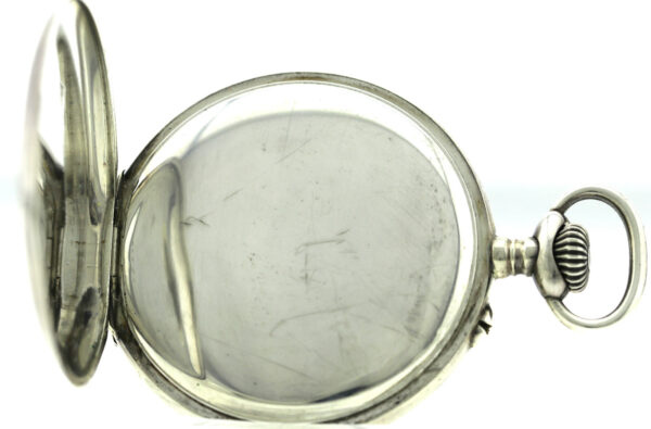 J. Assmann Glashütte i/Sa  seltene  Herren-Taschenuhr 900er Silber 51,5mm 99,8g – Bild 10