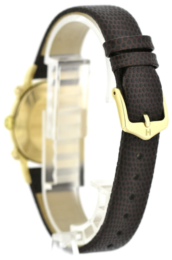 Longines Vintage Armbanduhr 14k (585) Gold  Diamantbesatz ca.29mm ca. 50er – Bild 8