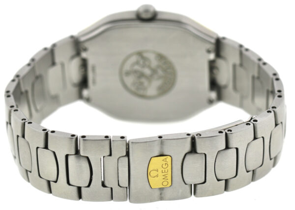 Omega Seamaster Polaris Multifunktion Stahl/750/18k Gold Quartz Uhr 36x32 Unisex – Bild 8