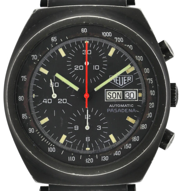 Heuer Pasadena rare PVD- beschichtete Automatik Herren Chronograph 42mm 1980er