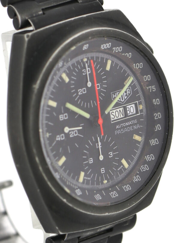Heuer Pasadena rare PVD- beschichtete Automatik Herren Chronograph 42mm 1980er – Bild 3
