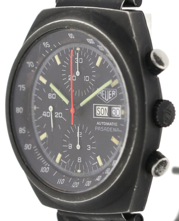 Heuer Pasadena rare PVD- beschichtete Automatik Herren Chronograph 42mm 1980er – Bild 4
