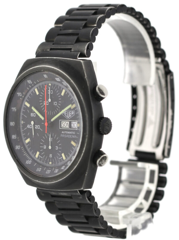 Heuer Pasadena rare PVD- beschichtete Automatik Herren Chronograph 42mm 1980er – Bild 6