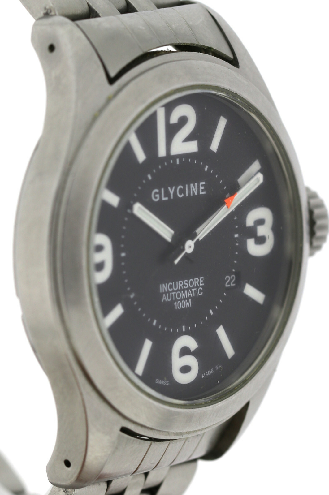 Glycine Incursore Automatic 44mm Herren- Armbanduhr Ref. 3849 in Edelstahl – Bild 3