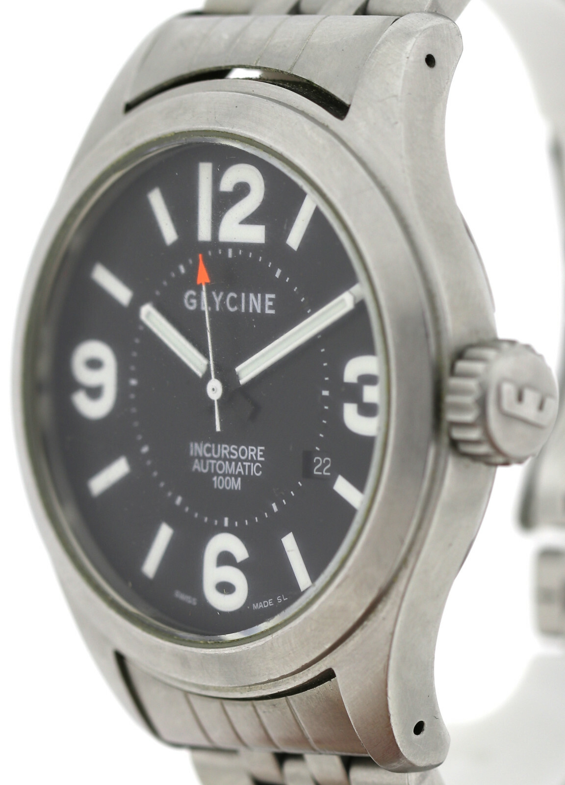 Glycine Incursore Automatic 44mm Herren- Armbanduhr Ref. 3849 in Edelstahl – Bild 4
