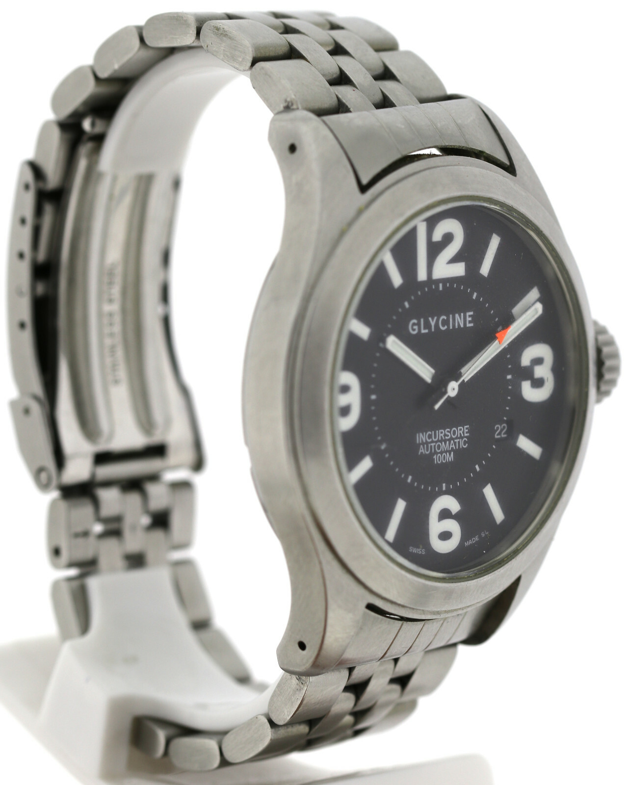 Glycine Incursore Automatic 44mm Herren- Armbanduhr Ref. 3849 in Edelstahl – Bild 5