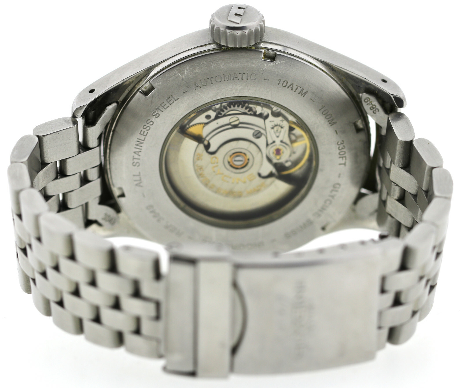 Glycine Incursore Automatic 44mm Herren- Armbanduhr Ref. 3849 in Edelstahl – Bild 9