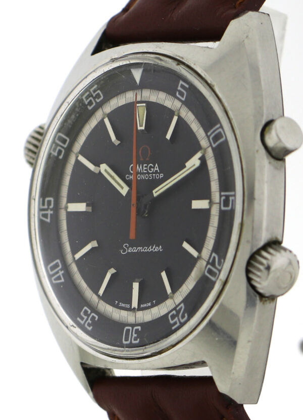 Omega Seamaster Chronostop Vintageuhr Ref.145.008 Edelstahl Kal.865 41mm ca.1969 – Bild 5