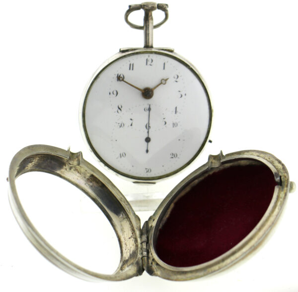 Dalrymple Doppel Gehäuse Spindel Uhr wohl Beobachtungsuhr stoppbare Sekunde – Bild 2