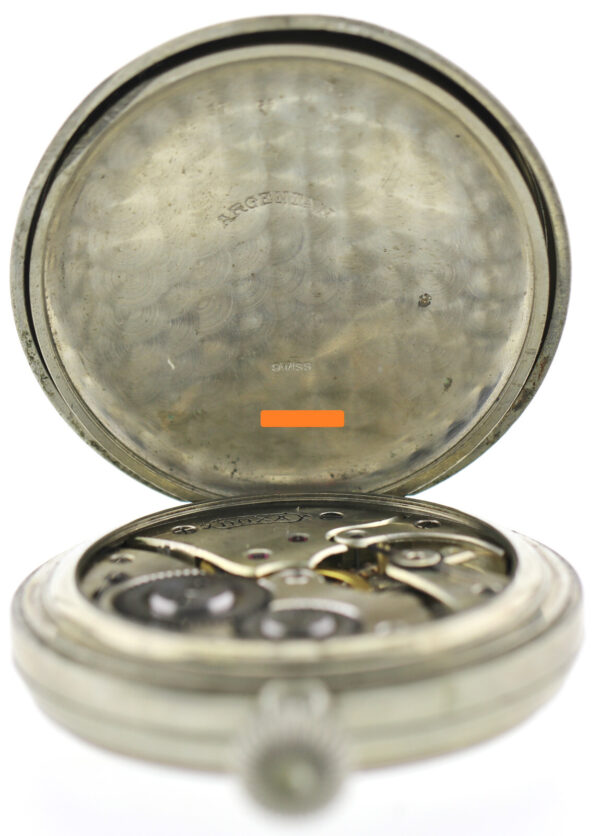 Doxa Auto- Einbauuhr Borduhr für Oldtimer 1900- 1930  65,5mm Argentan/ Neusilber – Bild 3
