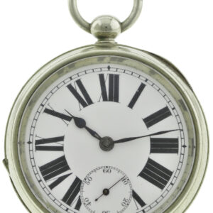 D.F&C. offene Herren- Taschenuhr ca. 1900-1920 Schlüsselaufzug 54,5mm