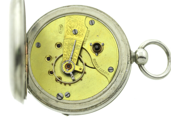 D.F&C. offene Herren- Taschenuhr ca. 1900-1920 Schlüsselaufzug 54,5mm – Bild 2