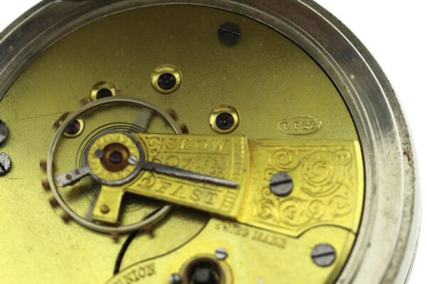 D.F&C. offene Herren- Taschenuhr ca. 1900-1920 Schlüsselaufzug 54,5mm – Bild 3