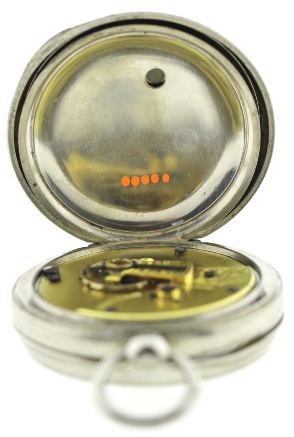 D.F&C. offene Herren- Taschenuhr ca. 1900-1920 Schlüsselaufzug 54,5mm – Bild 4