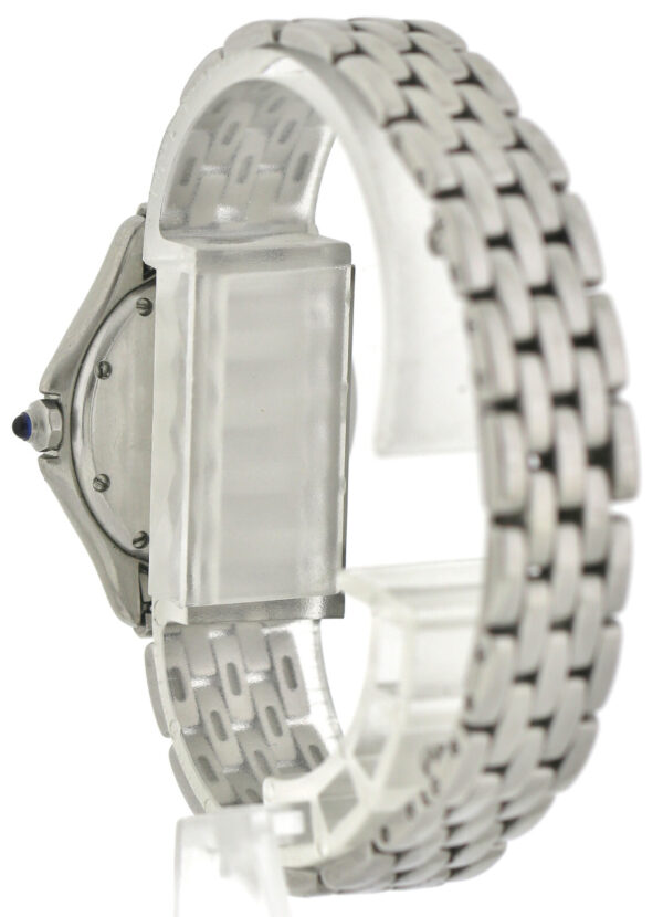 Cartier Panthere Cougar, Damen- Quarzuhr, Edelstahl Ref. 987906  Ø26mm, 1990er – Bild 7