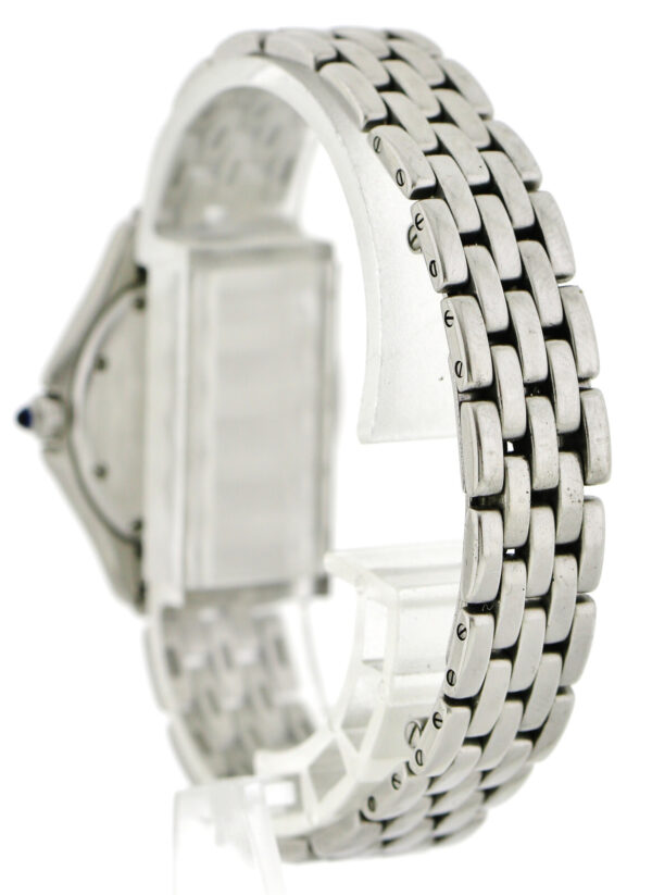 Cartier Panthere Cougar, Damen- Quarzuhr, Edelstahl Ref. 987906  Ø26mm, 1990er – Bild 8