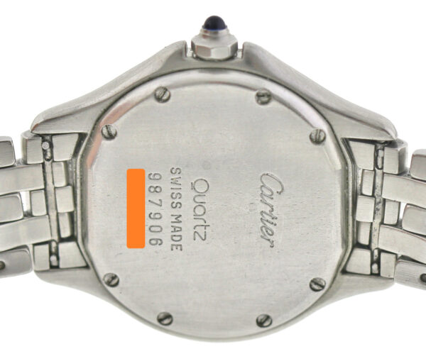 Cartier Panthere Cougar, Damen- Quarzuhr, Edelstahl Ref. 987906  Ø26mm, 1990er – Bild 9