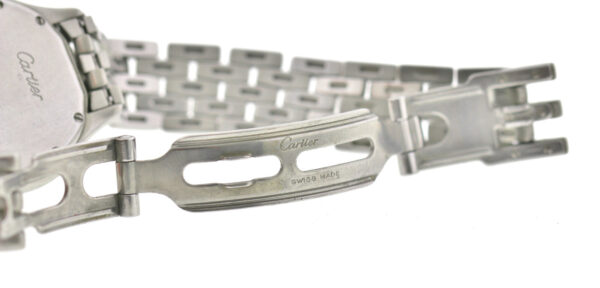 Cartier Panthere Cougar, Damen- Quarzuhr, Edelstahl Ref. 987906  Ø26mm, 1990er – Bild 10