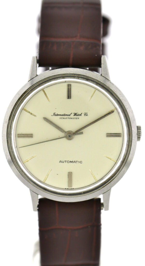 IWC Schaffhausen Vintage Automatik Herrenuhr Ref.  603A Cal. 853 1961  Edelstahl – Bild 2