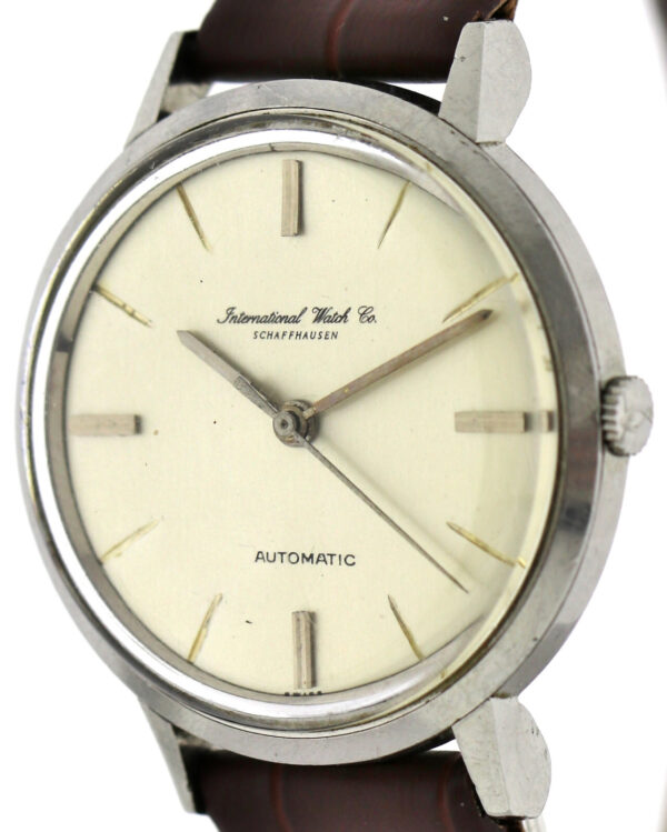 IWC Schaffhausen Vintage Automatik Herrenuhr Ref.  603A Cal. 853 1961  Edelstahl – Bild 4