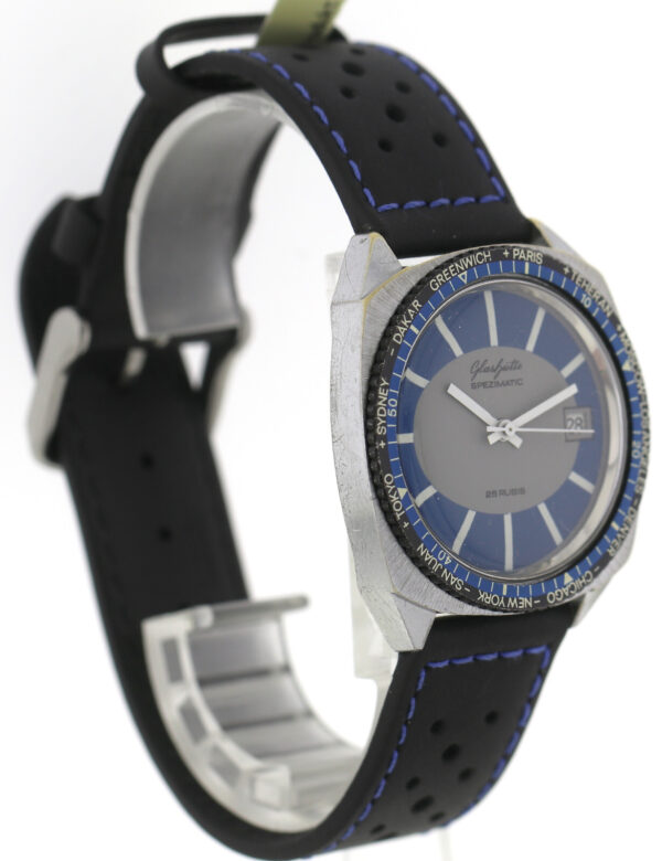 GUB Glashütte Spezimatic Weltzeit Automatik Herrenuhr  Kal. 75 Ø 36mm ~1970er – Bild 4