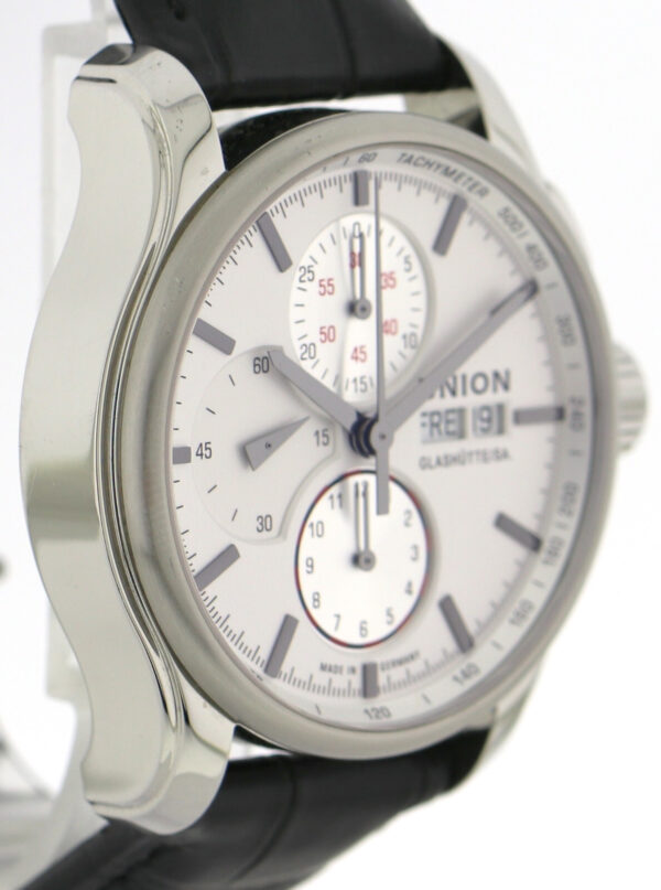 Union Glashütte Viro Herren Chronograph Stahl Ø43mm Ref. D001.414 Box Papiere – Bild 3