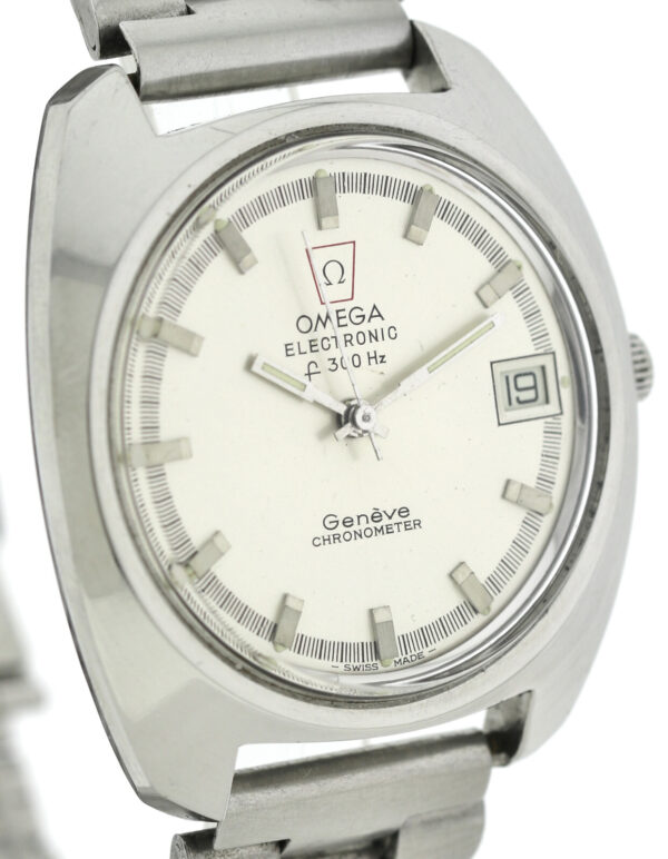 Omega Geneve Electronic F300 Chronometer Herrenuhr Ref . 198.030 selten~ 1970-75 – Bild 5