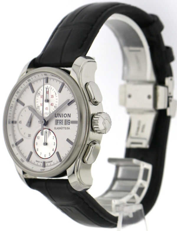 Union Glashütte Viro Herren Chronograph Stahl Ø43mm Ref. D001.414 Box Papiere – Bild 6