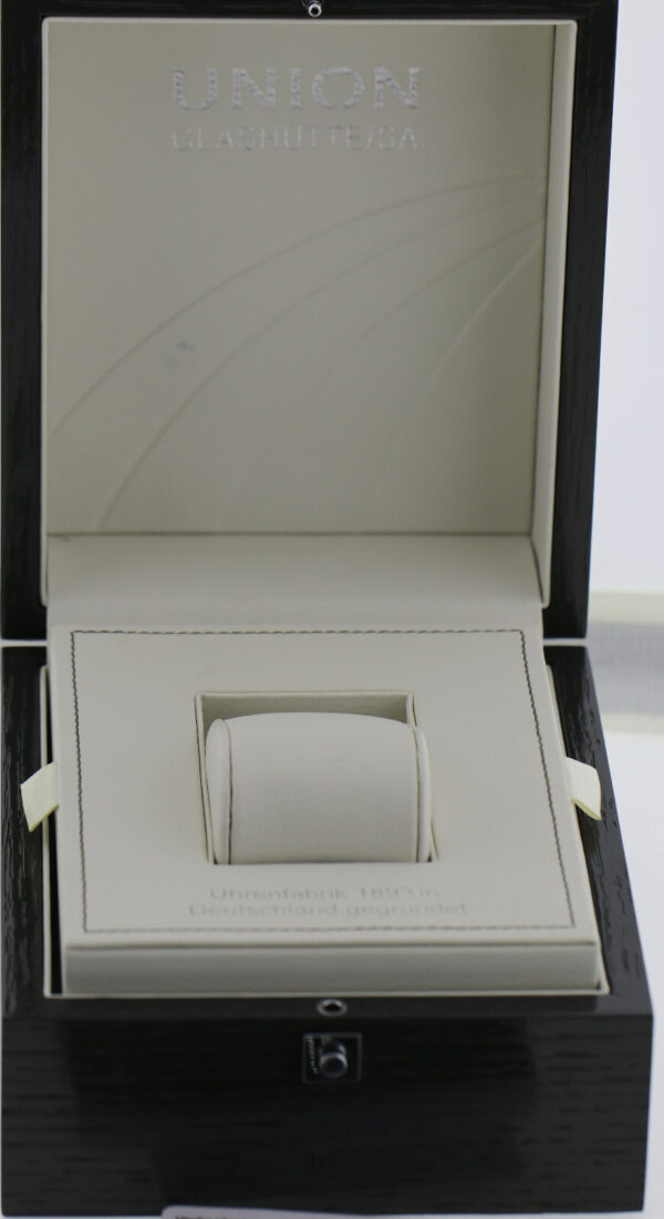 Union Glashütte Viro Herren Chronograph Stahl Ø43mm Ref. D001.414 Box Papiere – Bild 10