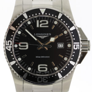 Longines Hydro Conquest Herrenuhr Quarz Ref. L3.840.4 Edelstahl Fullset Ø44mm