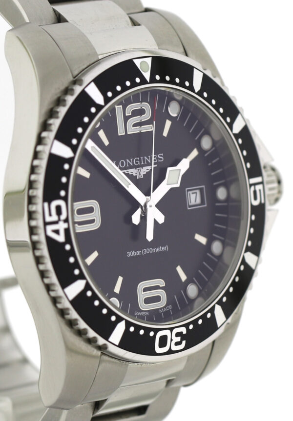 Longines Hydro Conquest Herrenuhr Quarz Ref. L3.840.4 Edelstahl Fullset Ø44mm – Bild 3