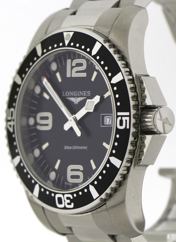 Longines Hydro Conquest Herrenuhr Quarz Ref. L3.840.4 Edelstahl Fullset Ø44mm – Bild 5