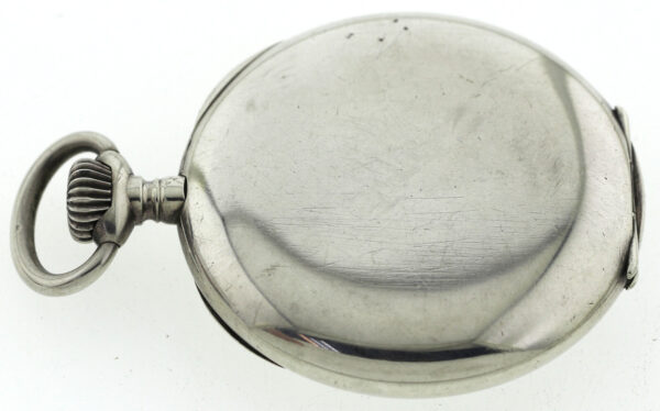 J. Assmann Glashütte i/Sa  seltene Herren-Taschenuhr 900er Silber 54mm 102,6g – Bild 7