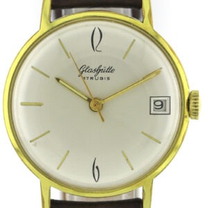 GUB Glashütte Kaliber 69.1 vergoldete Vintage Herren Armbanduhr Handaufzug 70er